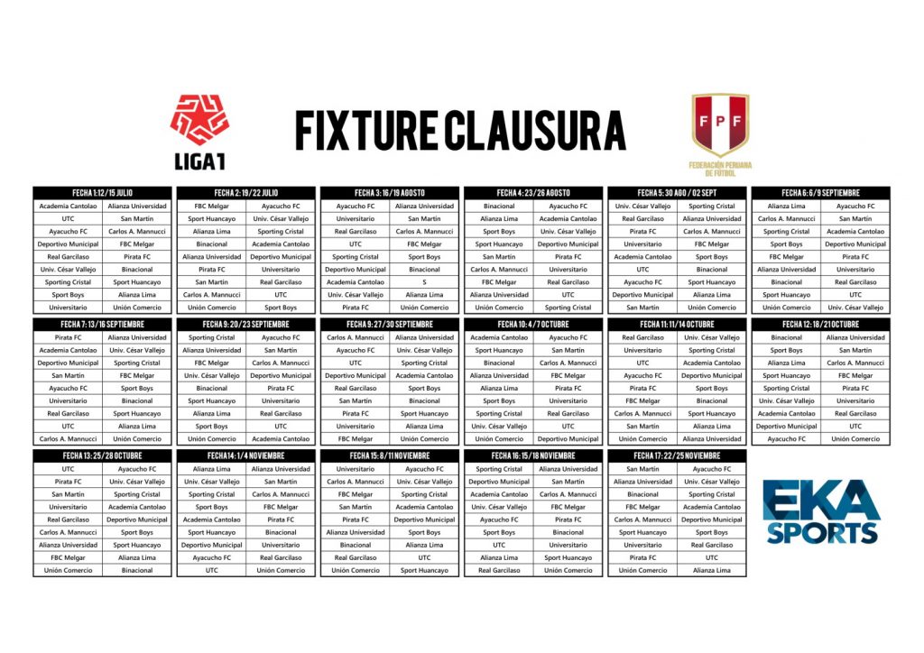 Liga de Fútbol Profesional Peruana 2019 (Liga 1 y Liga 2)